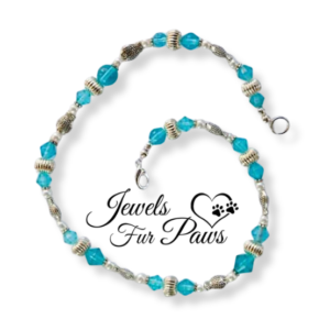 Silver Fish and Robin Blue Czech Crystal Beads (M)