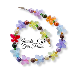 Multi-Color Butterflies with Iridescent Pearl Beads (M)