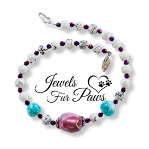 Faceted Magenta Bauble and Marbelized Pearl Beads (M)