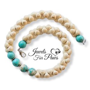 Interlocking Bones Shaped Beads and Turquoise Beads (M)