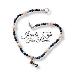 Our Favorite Bone Charm with Blue Beads (S)