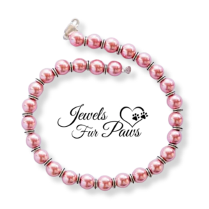 Pink Pearl Beads and Silver Spacers (S)