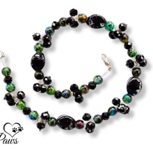 Black Lampwork Glass and Black Clusters (L)