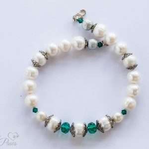 Pearls and Green Crystals (S)