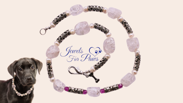 Rose Quartz Beads, Ruby Red Czech Crystals, Cultured Pearl Beads, and Silver Barrel Rondels (S) 11"