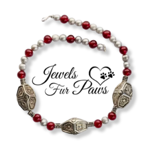Vintage Silver Indian-Style Ethnic Beads Freshwater Pearls and Carnelian (L)