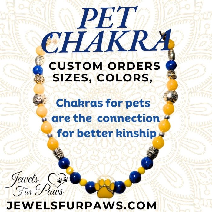 Designed for both style and intention, this chakra necklace is perfect for pets who deserve a little extra care and love.