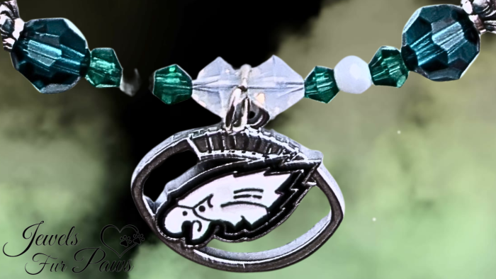 Philadelphia NFL Eagles Charm Necklace, Designed for both pets and their parents, this unique accessory combines style and well-being, making it the perfect way to show team spirit while promoting a sense of calm and balance.