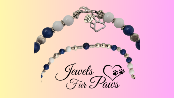 Detroit Lions Pet Necklace  Inches Gemstones &  Football Accessory for Fans & Pets - Image 5