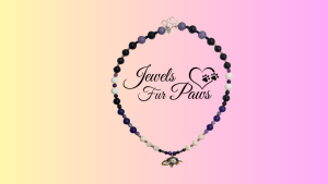 Baltimore Ravens Pet Necklace featuring football charm and team-colored beads