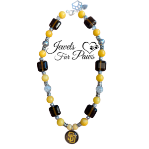 San Diego Padres Baseball Charm Necklace for Pets and Parents - Show Your Team Spirit