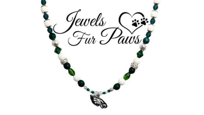 Philadelphia NFL Eagles Charm Necklace, Designed for both pets and their parents, this unique accessory combines style and well-being, making it the perfect way to show team spirit while promoting a sense of calm and balance.