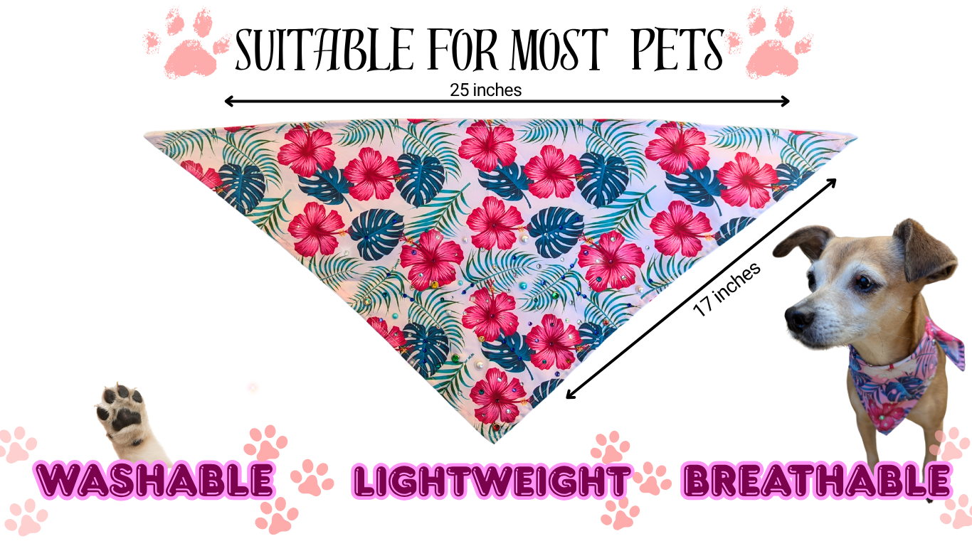 Fashion dog bandana for cats and dogs – lightweight and soft