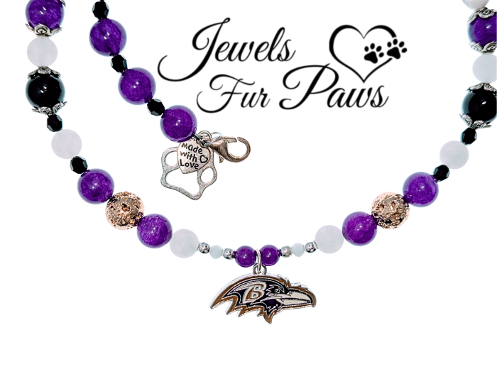 28" Baltimore Ravens Pet Necklace – Show Your Team Spirit in Style! - Image 3