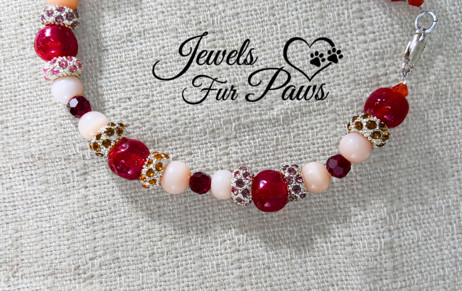 Luxury Ruby Crystal Pet Necklace for Dog & Cat, The Diva Collection, Pave Rhinestone Pet Jewelry Collar S - Image 8
