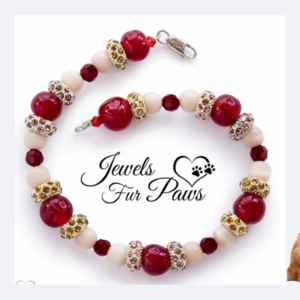 Luxury Ruby Crystal Pet Necklace for Dog & Cat, The Diva Collection, Pave Rhinestone Pet Jewelry Collar  S