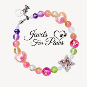 🦋 Pastel Color Butterfly Charm Pet Necklace, Handmade Crystal Jewelry for Small Dogs & Cats 💖🐾