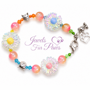 Crystal Daisy Pet Necklace for Dogs & Cats | Sparkle & Bling